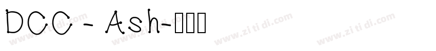 DCC - Ash字体转换